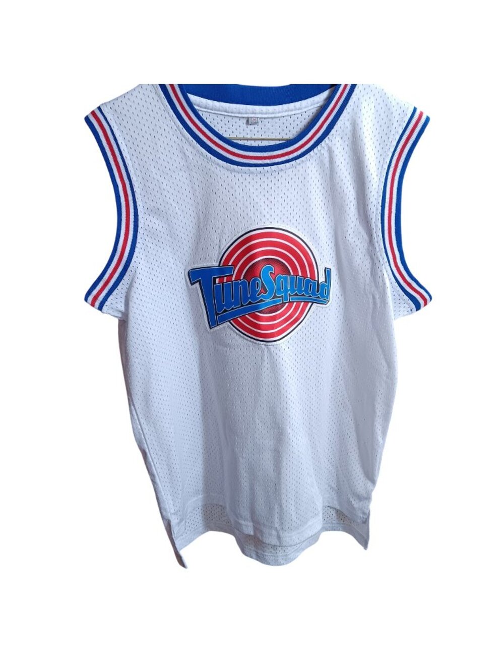 Large Space Jam Tune Squad Tweety 1/3 Basketball Jersey Mesh White L Unisex